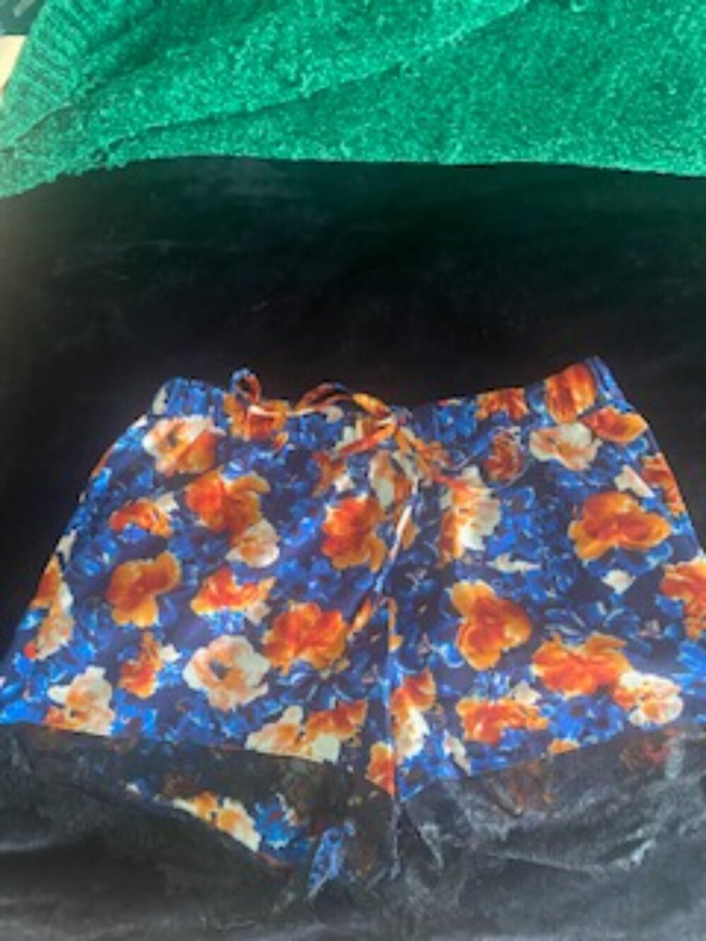 Floral Satin Shorts